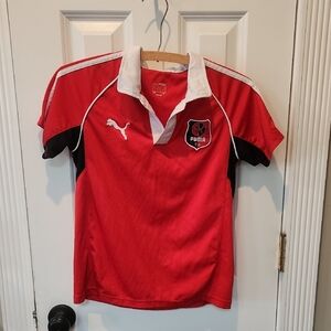 Puma Red and White Athletic Jersey